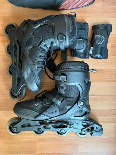 Patines en línea negros Oxelo - miniatura 3