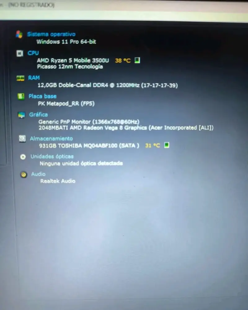Notebook ACER Aspire 3 a315-41 Ryzen 5 - 4