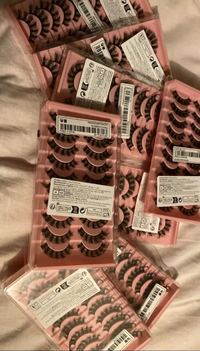 Set 10 pares de pestañas D Curl Fluffy