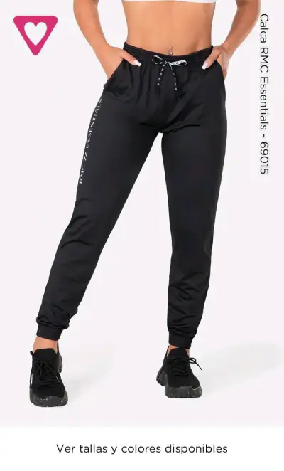 Pantalones deportivos negros mujer - miniatura 2