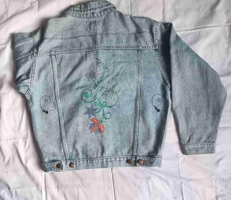 Chaqueta de mezclilla azul claro - 2
