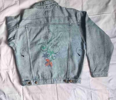 Chaqueta de mezclilla azul claro - miniatura 2