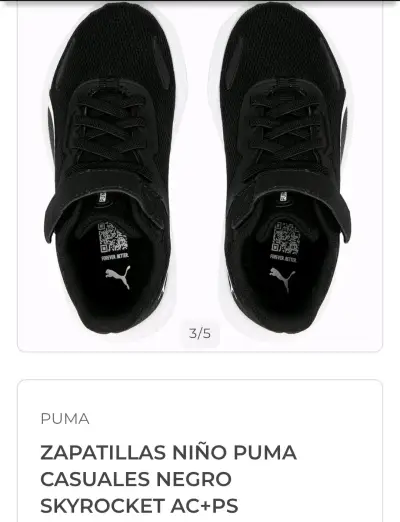 Zapatillas deportivas negras Puma - miniatura 5
