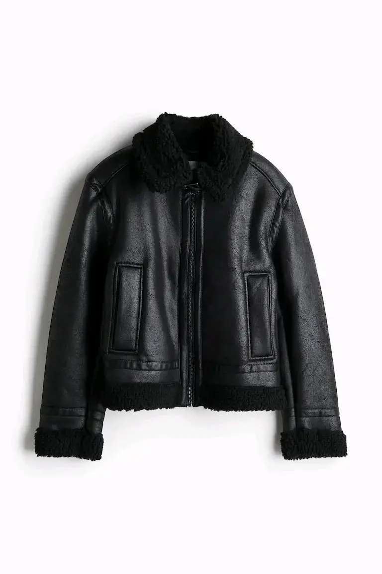 Chaqueta negra Aviador - 4