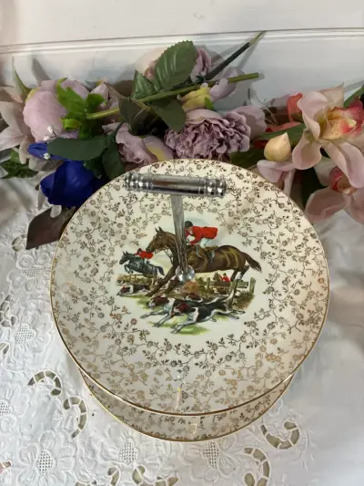 Soporte para pasteles inglés dos niveles - miniatura 6