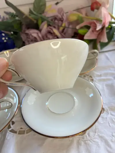 Juego de tazas de cafe porcelana - miniatura 4