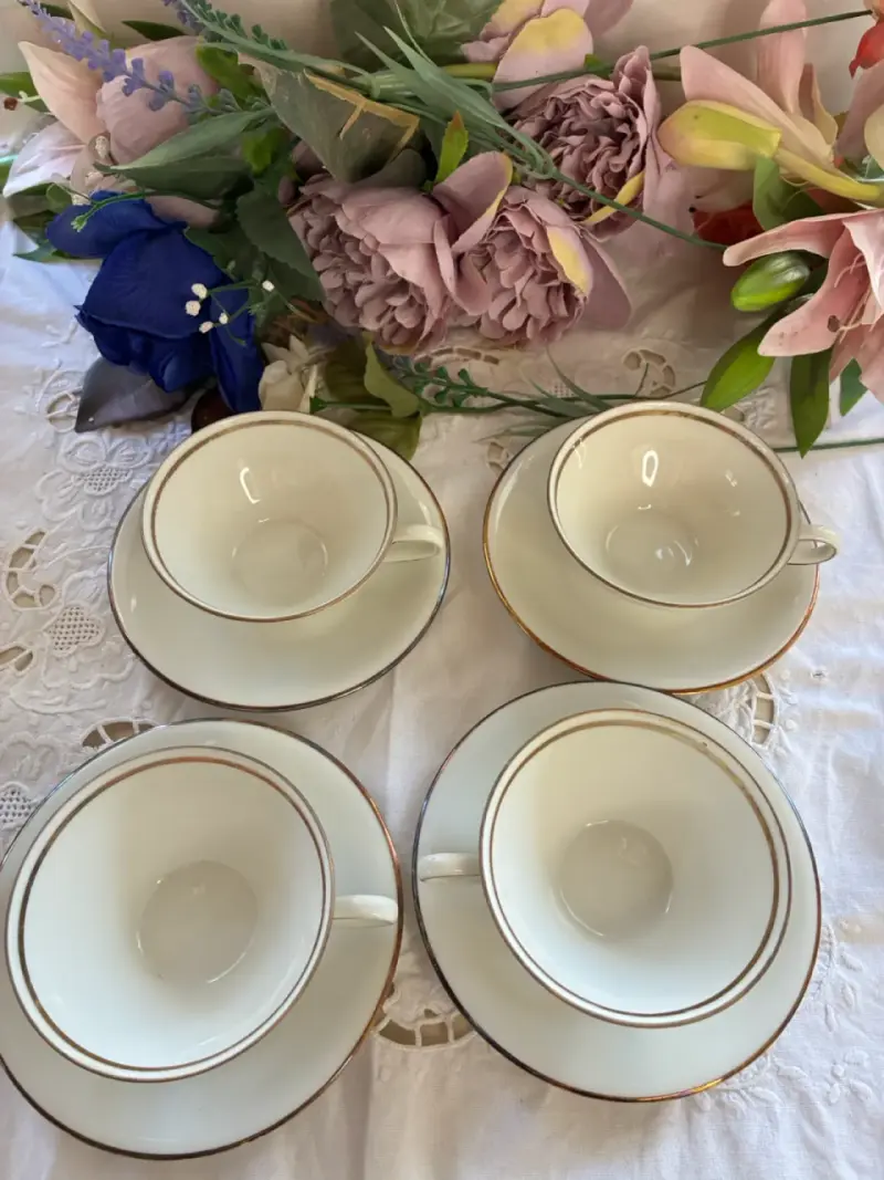Juego de tazas de cafe porcelana - 6