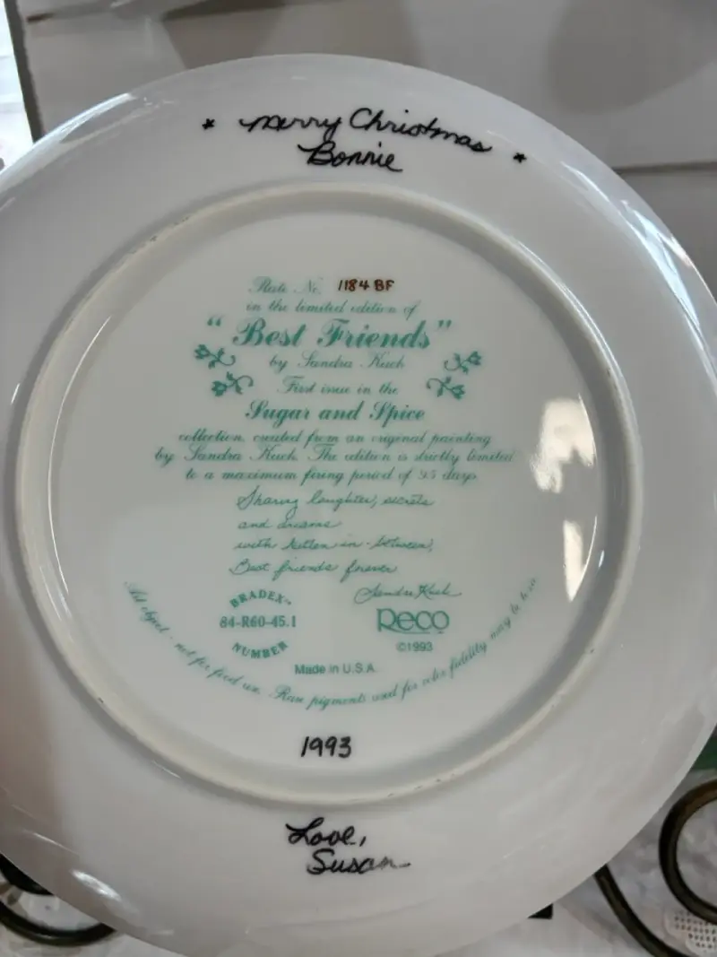 Plato decorativo vintage niñas - 4