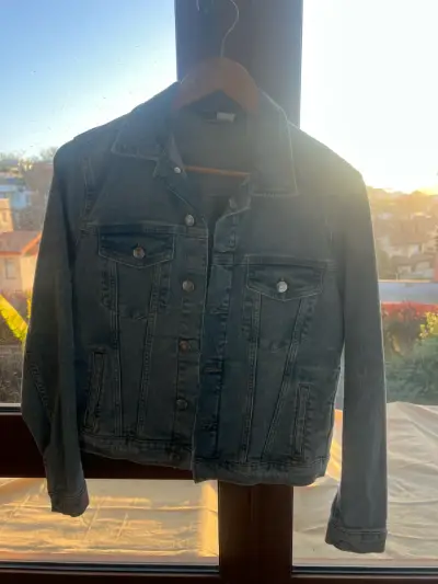 Chaqueta de mezclilla azul - miniatura 1