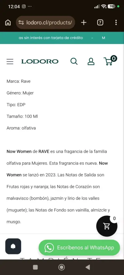 Perfume árabe Now woman rave - miniatura 6