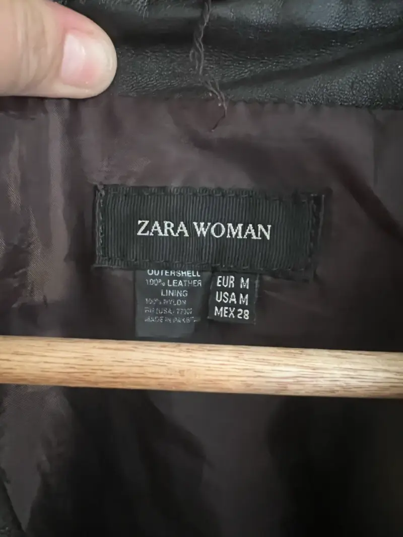 Chaqueta de cuero Zara Vintage - 2