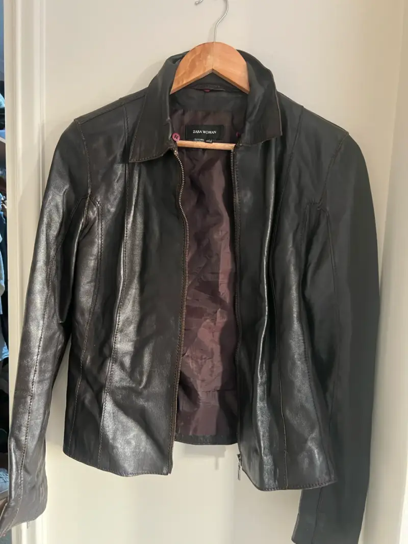 Chaqueta de cuero Zara Vintage - 5