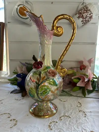 Jarra decantadora art Nouveau Belga - miniatura 1