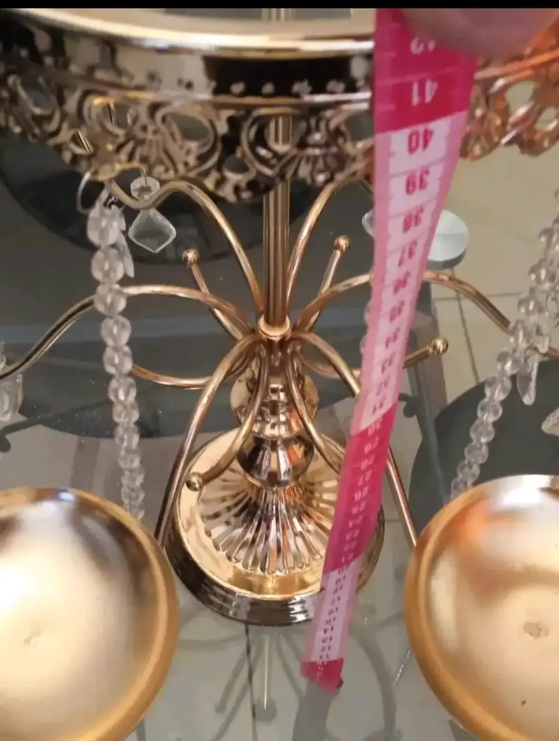 Candelabro dorado decorativo - 4