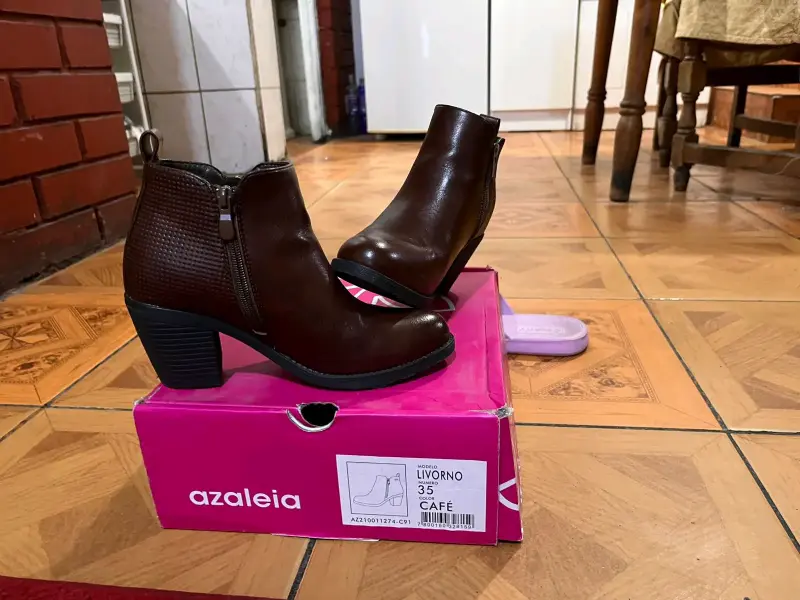 Botines café Azaleia talla 35 - 1