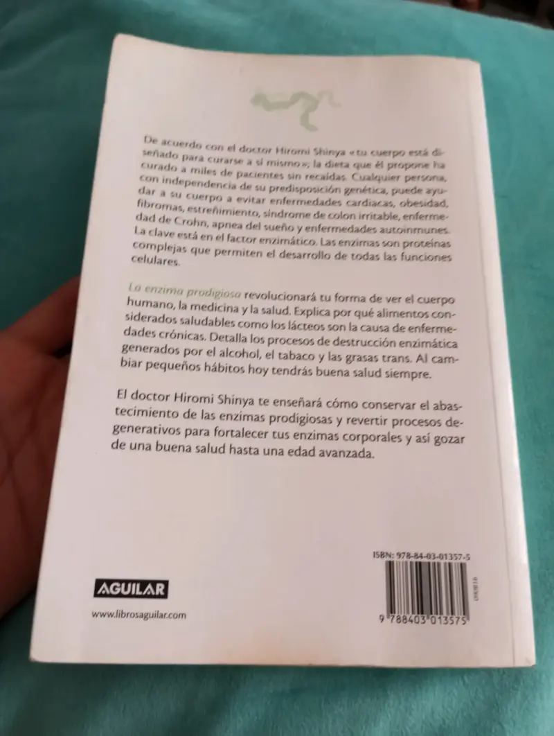 Libro La Enzima Prodigiosa - Hiromi Shinya (Editor - 2