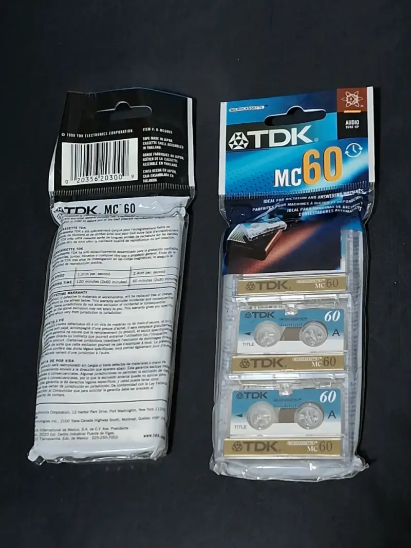 Pack de microcassettes TDK MC60 - 4