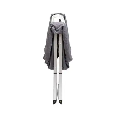 Cuna plegable para bebé gris - 4