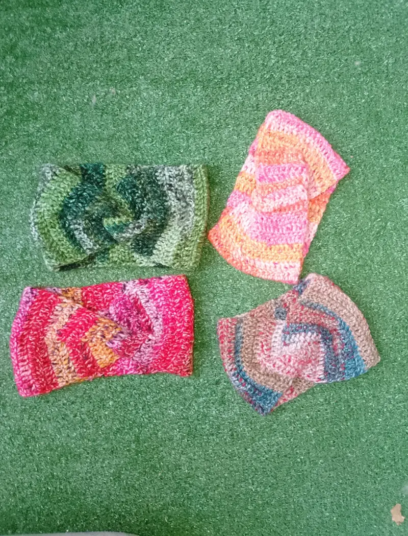 Conjunto de cintillos tejidos - 6