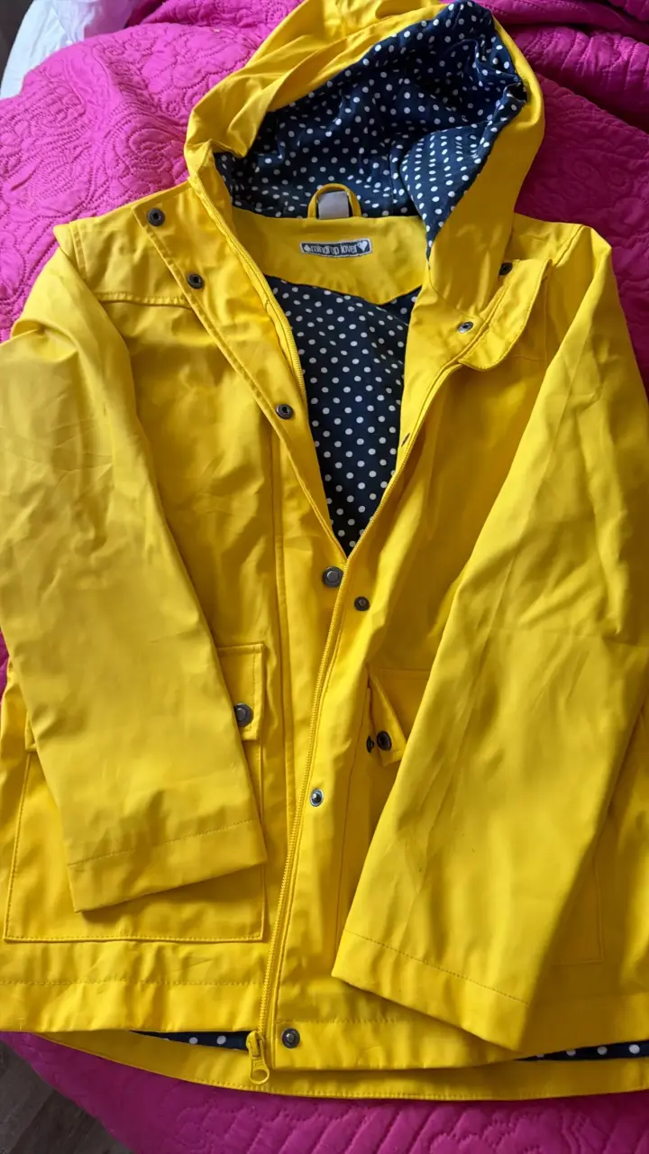 Chaqueta impermeable amarilla - 4