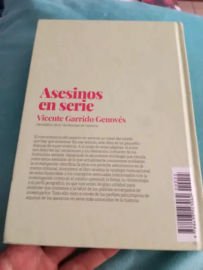 Libro Asesinos En Serie - Vicente Garrido (Tapa Du - miniatura 2