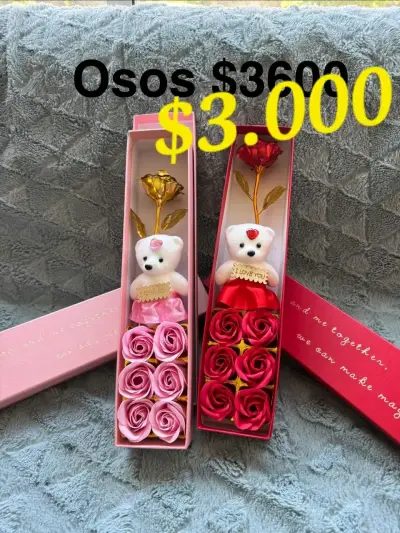 Set regalo osos y rosas - miniatura 1