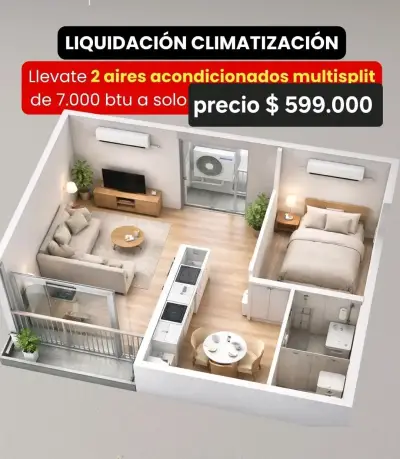Aire acondicionado Samsung dual split - miniatura 2