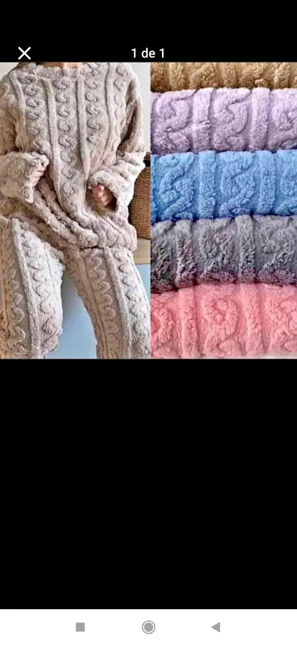 Pijama de invierno mujer esponjoso