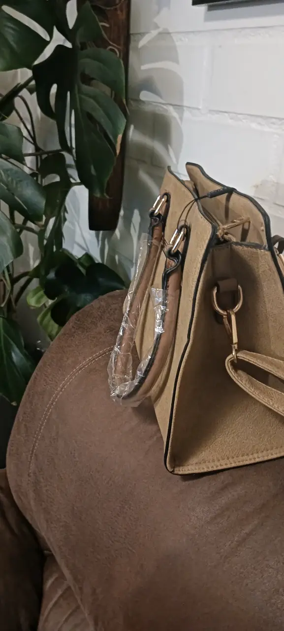 Cartera Amphora beige nueva - 2