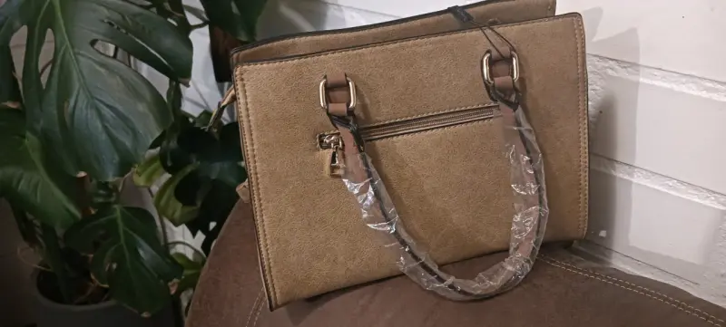 Cartera Amphora beige nueva - 3