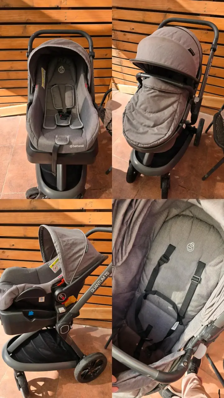 Coche de bebé gris quantum bebesit