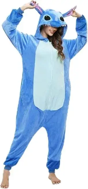 Pijama enterizo azul de personaje talla S