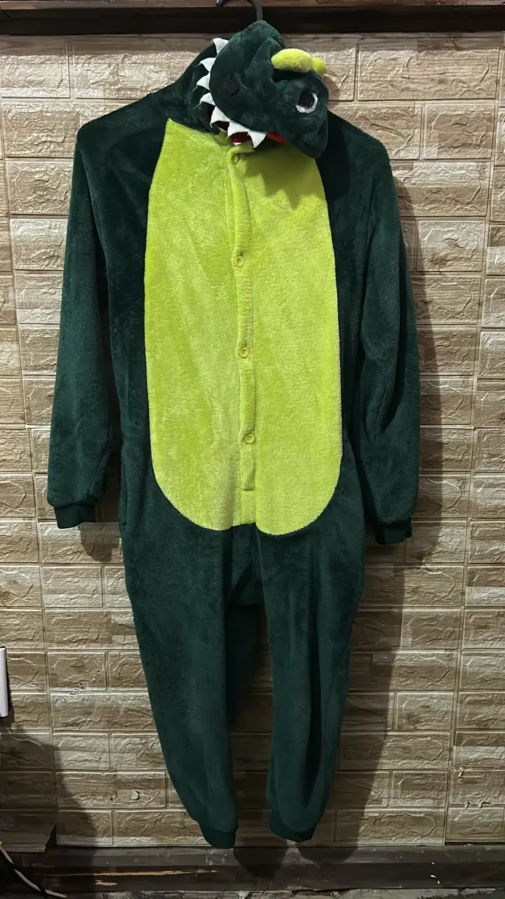 Pijama enterizo de dinosaurio