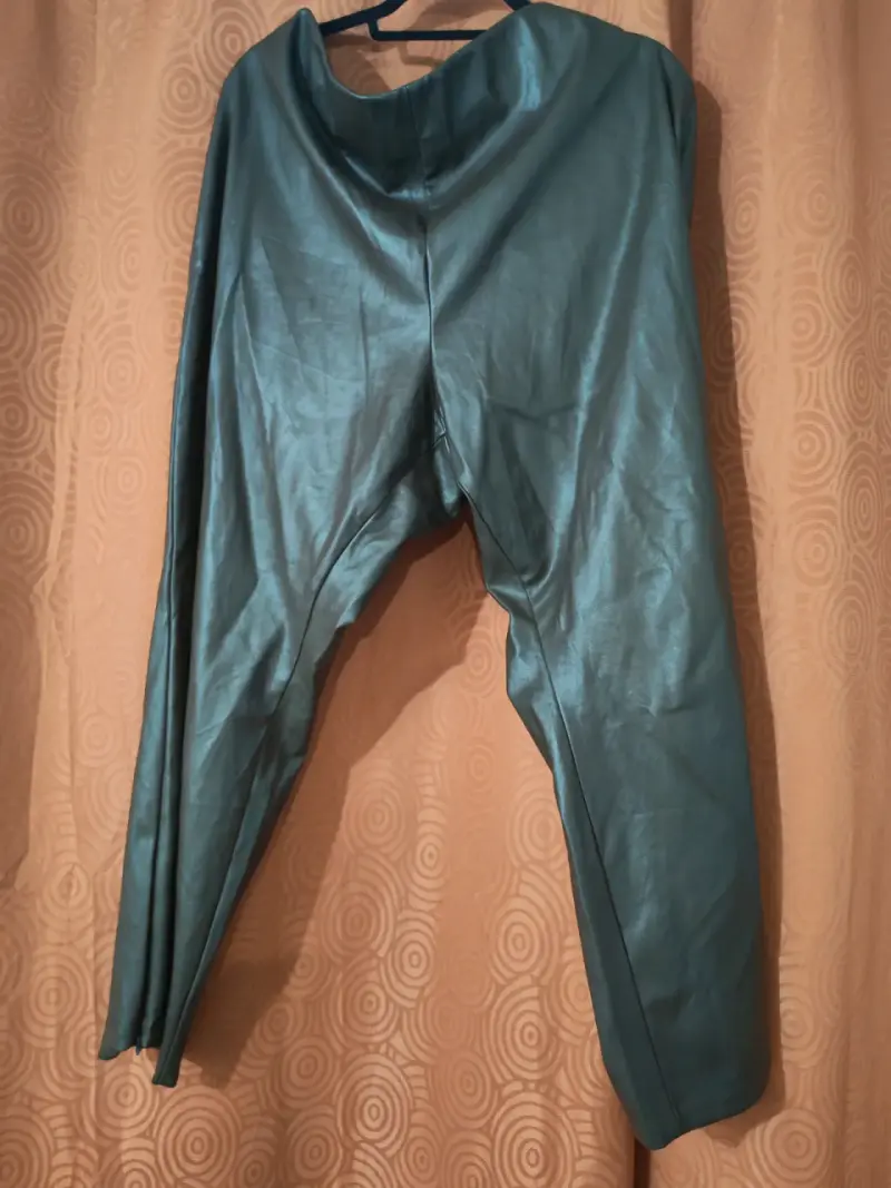 Pantalón eco cuero marron - 1