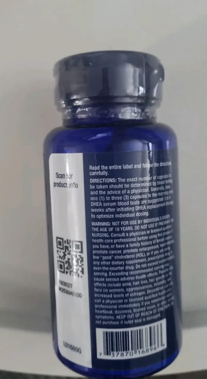 Suplemento DHEA 100 mg Life Extension - 2