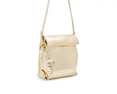 Lonchera/bolso térmico dorado - miniatura 1