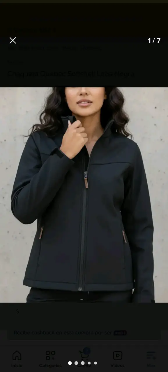 Chaqueta Quebec Softshell Loba Negra - 1