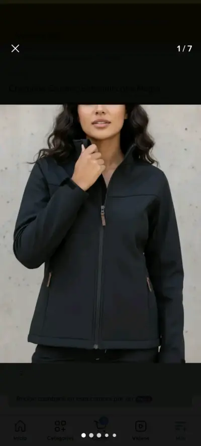 Chaqueta Quebec Softshell Loba Negra - miniatura 1
