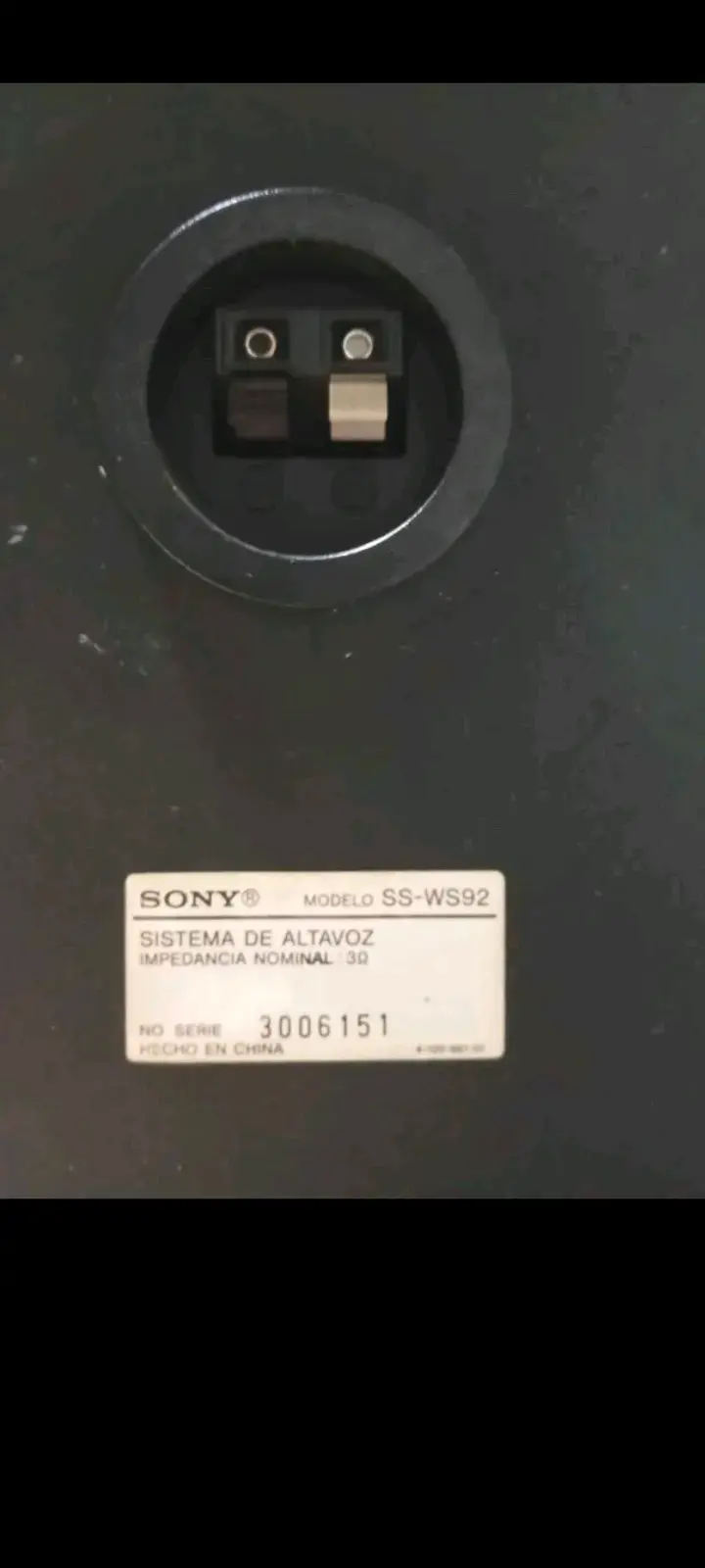 Subwoofer Sony ws92 - 2