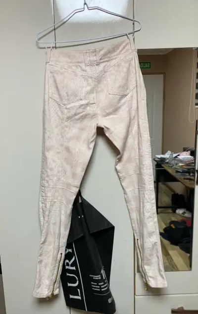 Pantalones Balmain de diseño rosado - miniatura 2