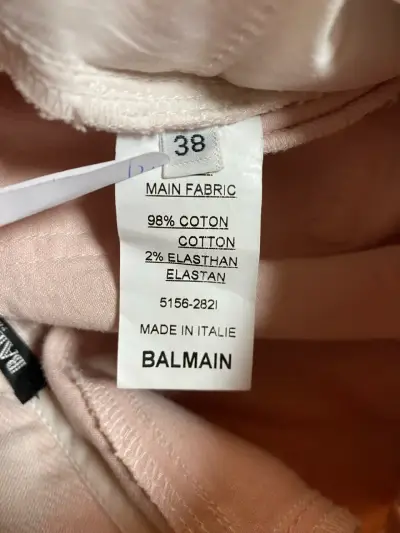 Pantalones Balmain de diseño rosado - miniatura 4