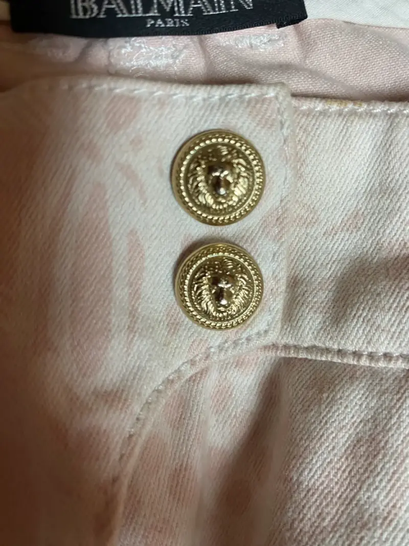 Pantalones Balmain de diseño rosado - 6