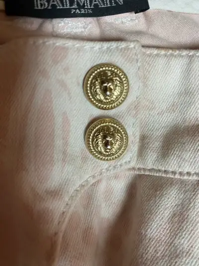 Pantalones Balmain de diseño rosado - miniatura 6