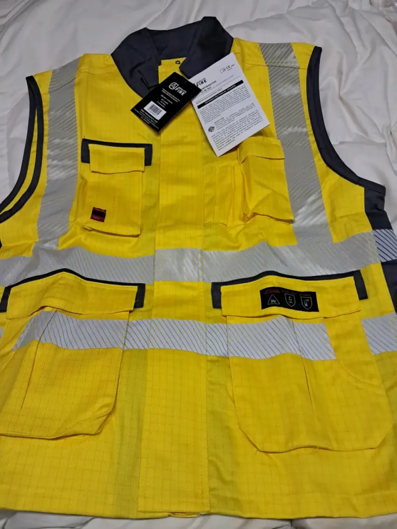 Chaleco ignífugo amarillo NFPA - 2