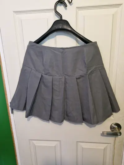 Falda gris plisada Shein - miniatura 1