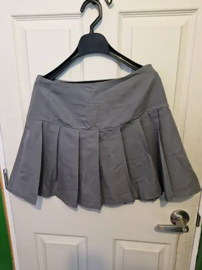 Falda gris plisada Shein - miniatura 2