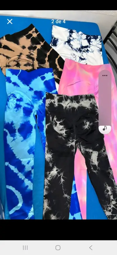 Calzas deportivas con diseño tie-dye - miniatura 1