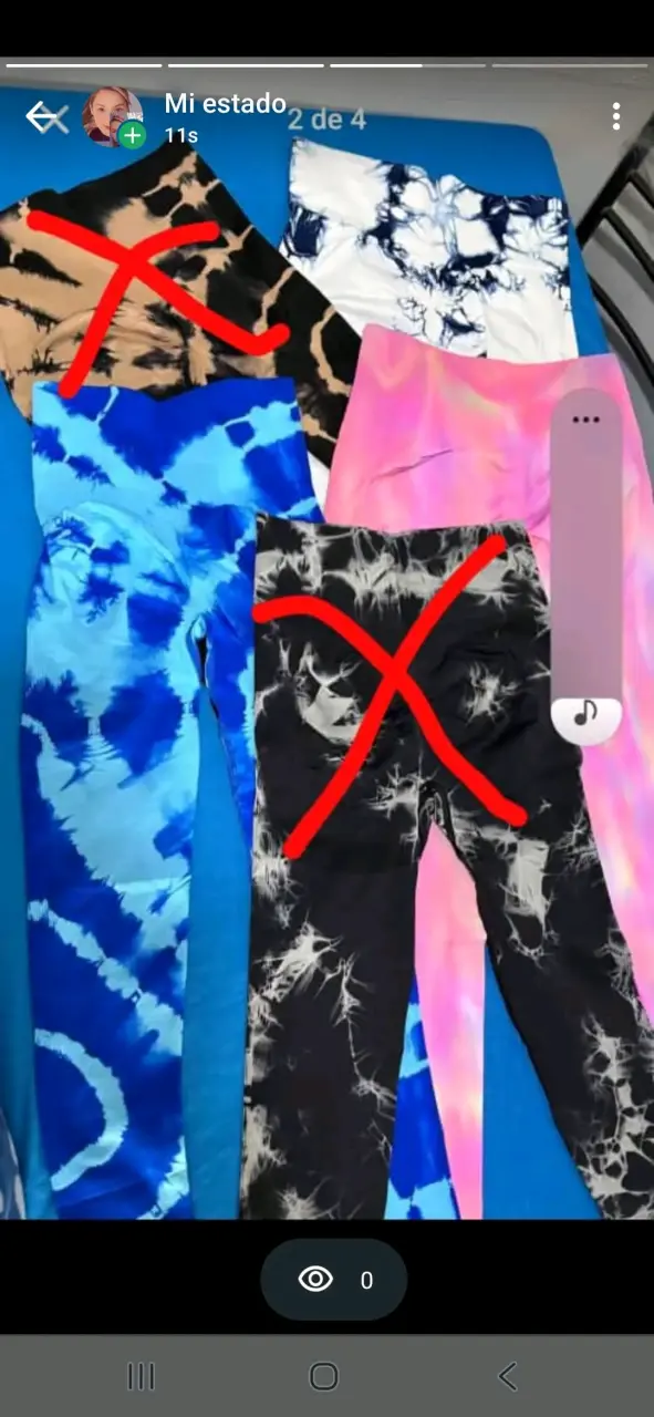 Calzas deportivas con diseño tie-dye - 2