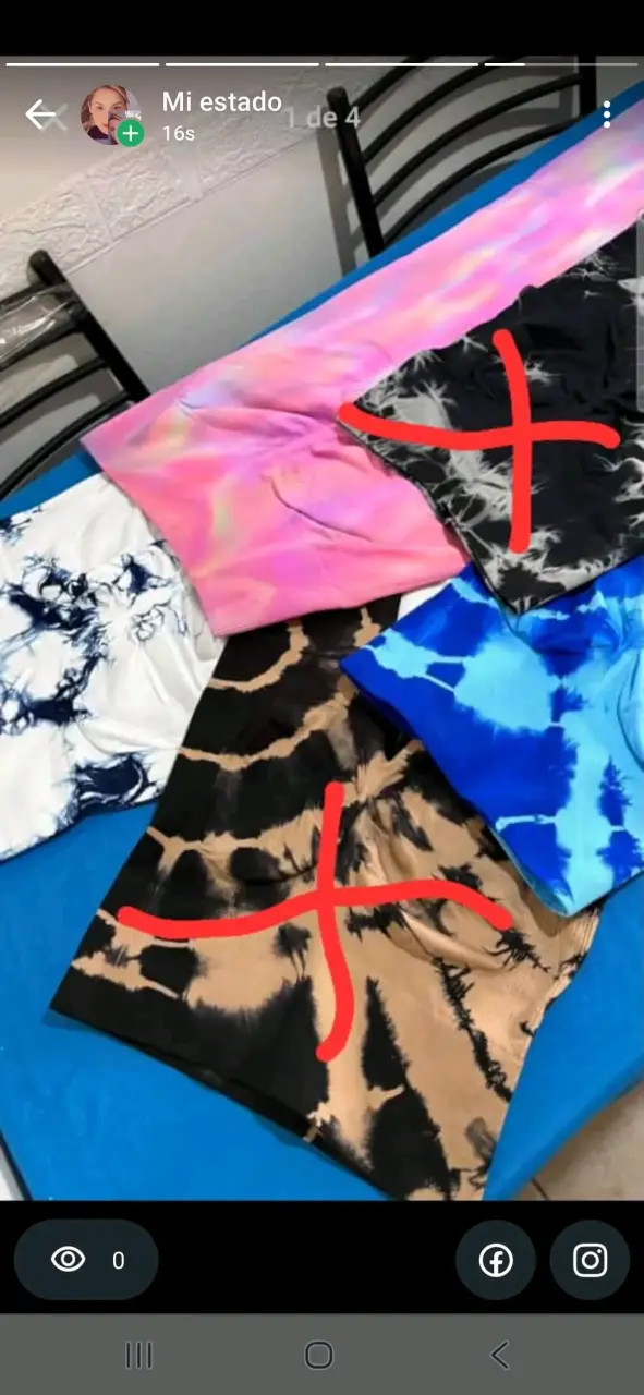 Calzas deportivas con diseño tie-dye - 3