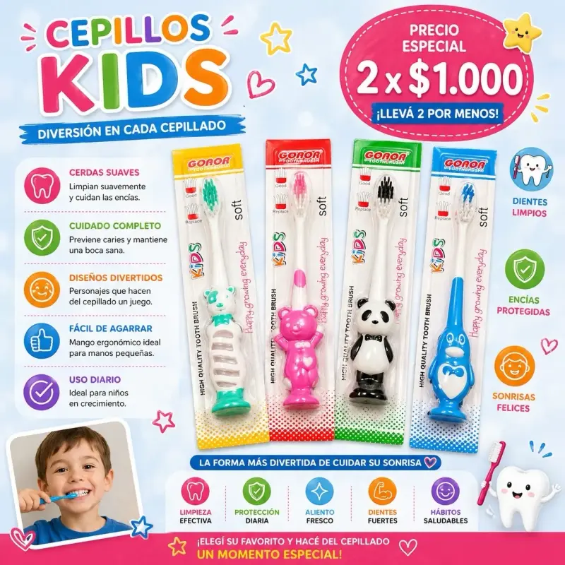 Cepillos de dientes para niños